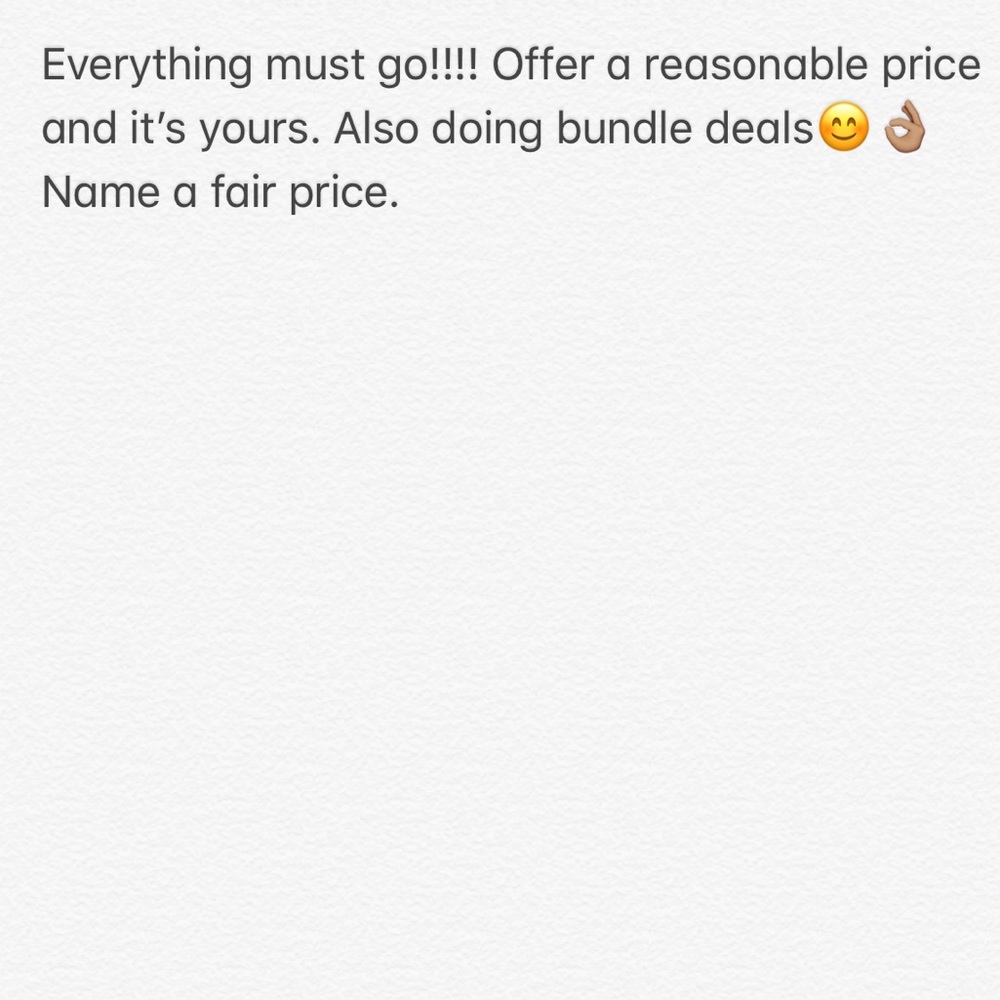 Everything must go
